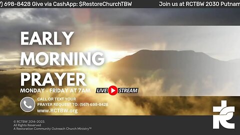 Early Morning Prayer 7AM EST M-F 081123