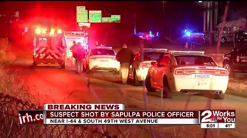 Suspect shot by Sapulpa police officer