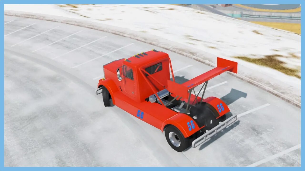 TruckFails | Winter Truck Crash #01 | BeamNG.Drive |TrucksFails