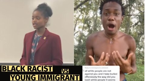 RACIST Black RANTS about White Devils, vs Black Immigrant