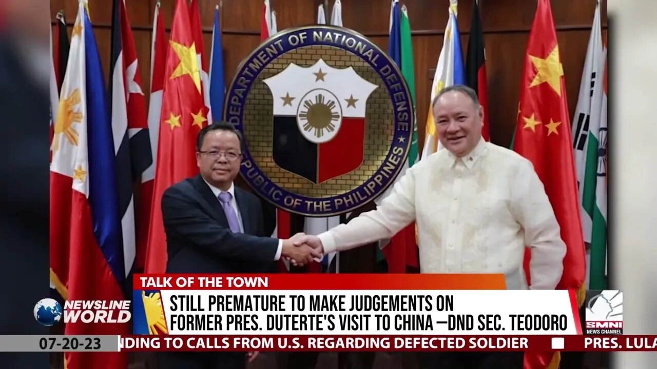 Still premature to make judgements on former Pres. Duterte's visit to China –Defense Sec. Teodoro