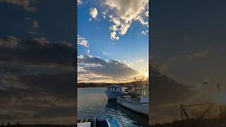 Fishing Boats at Sunset 🌅 #fishing