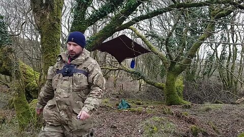 Let's start again. DD hammocks 3x3 tarp. Reddacleave campsite. Dartmoor 26th March 2023