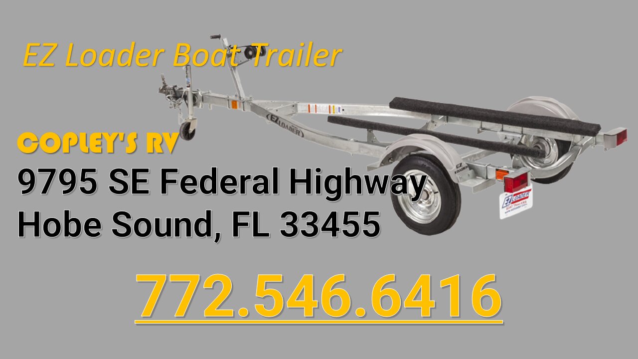 Copley's RV Hobe Sound EzLoader Boat Trailer Call Brian or Stop By For More Info