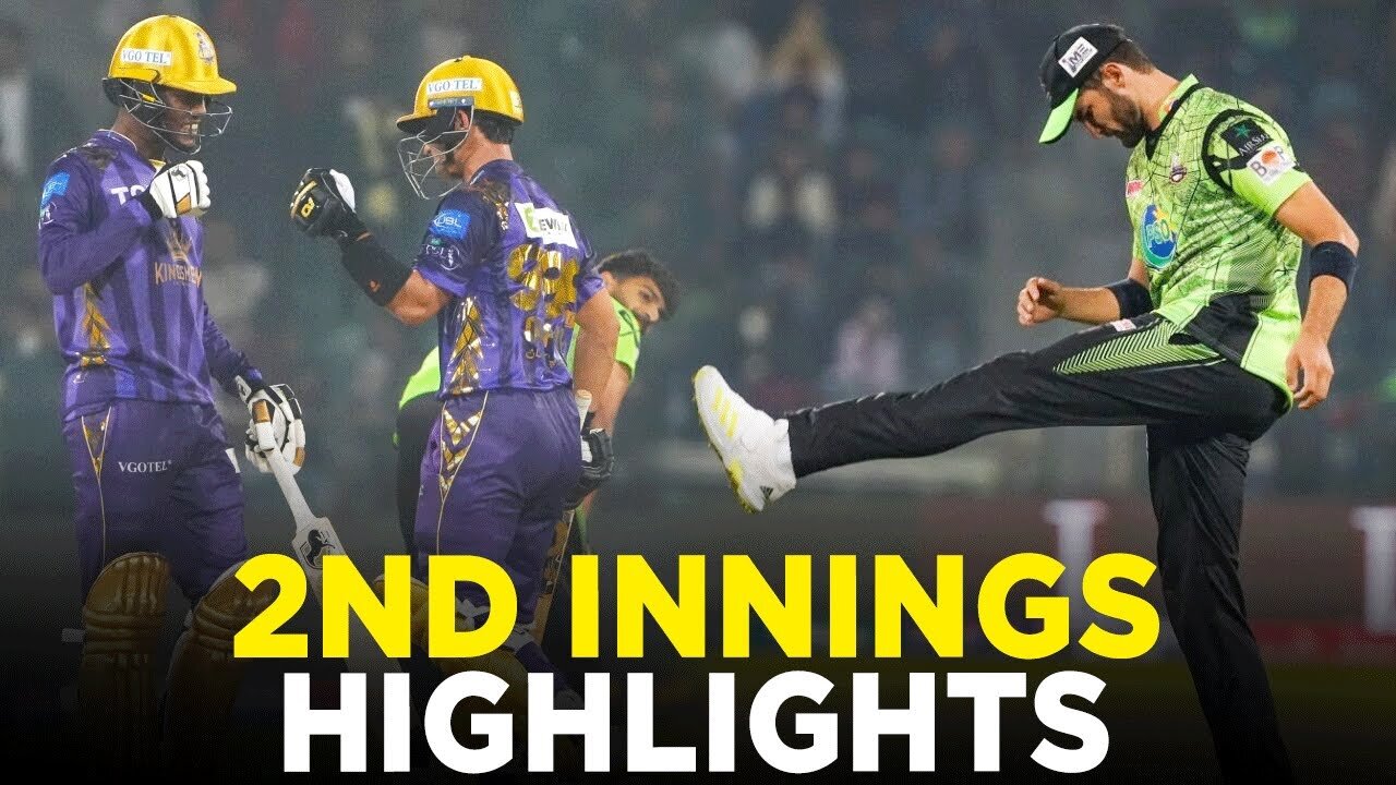 HBL PSL 9 | Match 4 | 2nd Innings Highlights | Lahore Qalandars vs Quetta Gladiators