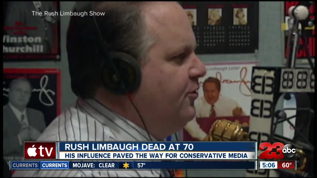 Bakersfield radio hosts react to the death of conservative icon Rush Limbaugh