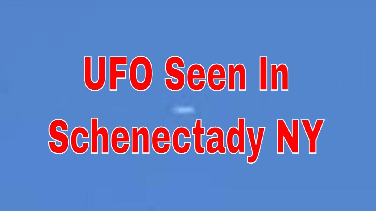 UFO Seen In Schenectady NY