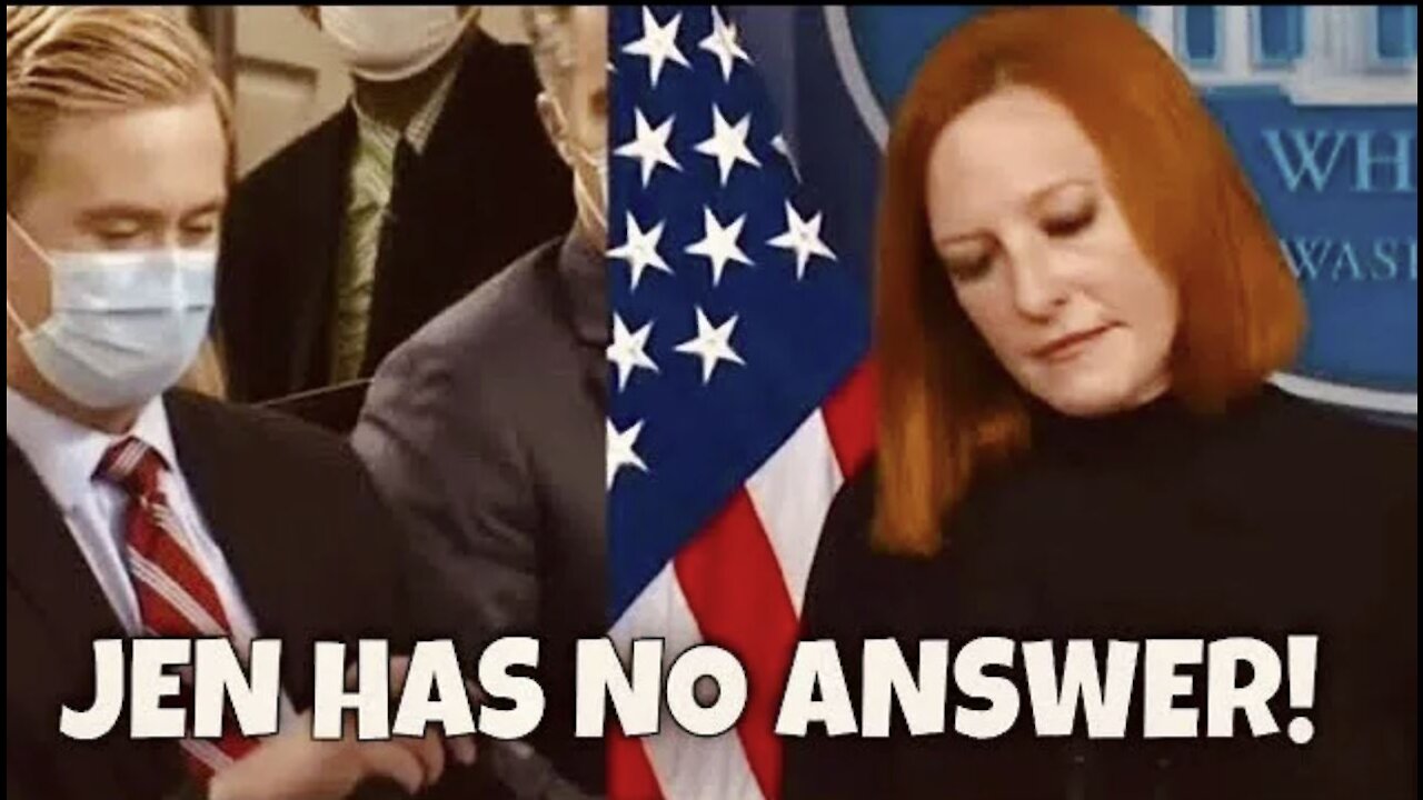 Jen Psaki has NO ANSWER