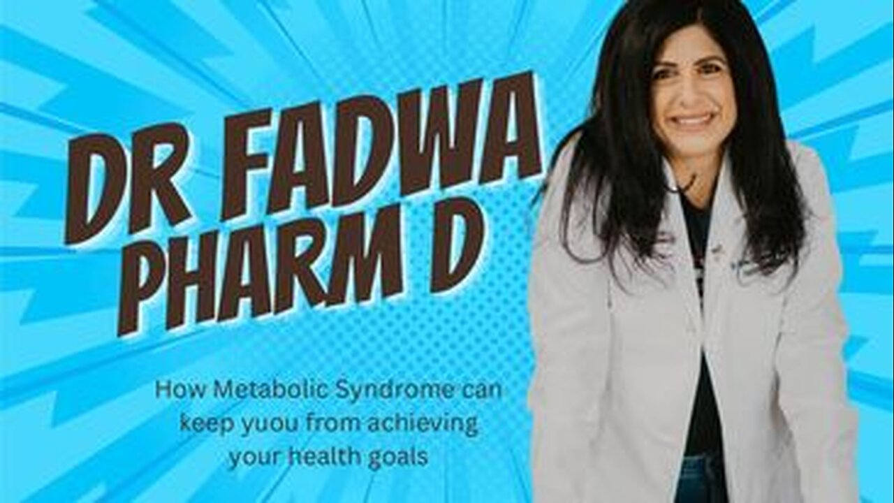 Metabolic Syndrome EXPLAINED by Dr of Pharmacology, Dr. Fadwa