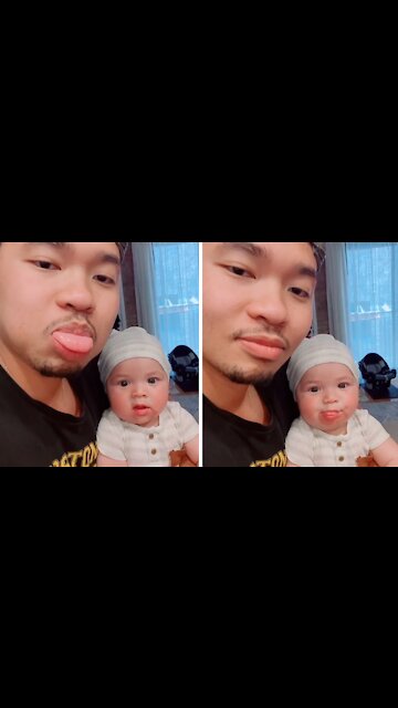 Adorable Baby Is Definitely Daddy's Girl For Life