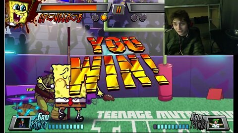 Donatello VS SpongeBob SquarePants In A Nickelodeon Super Brawl 3 Battle With Live Commentary