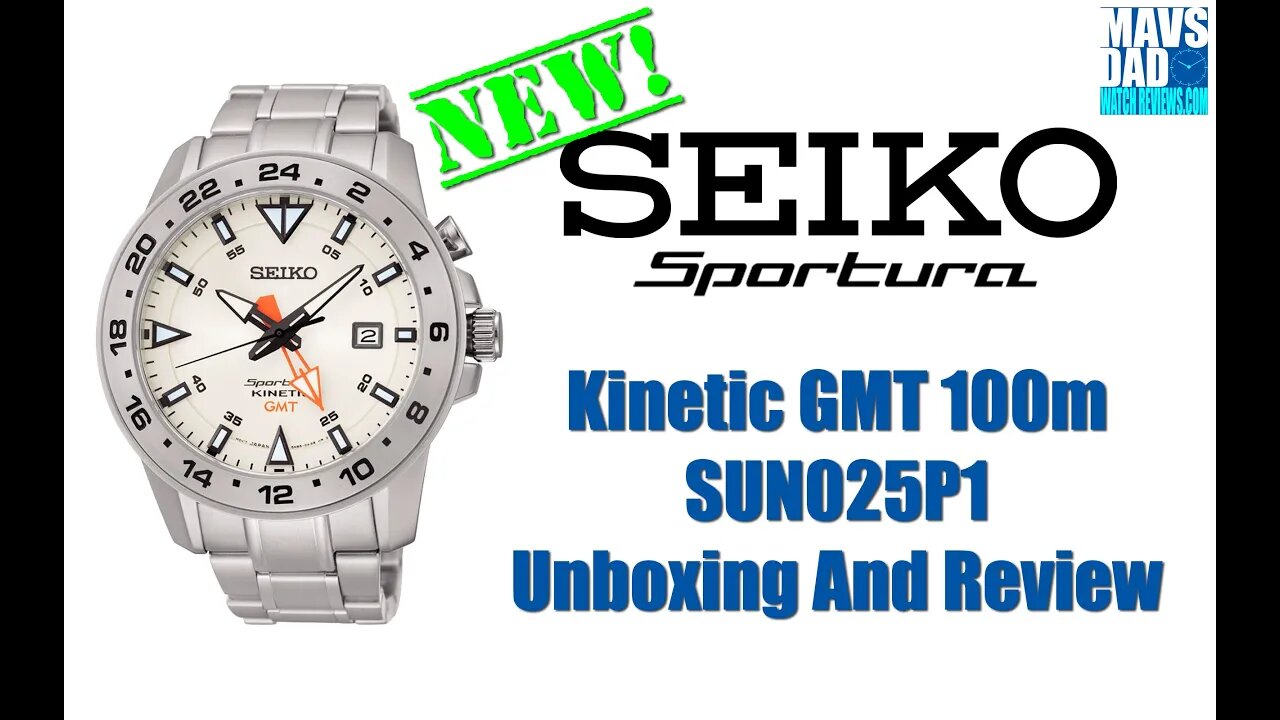 Rolex Is That You? | Seiko Sportura Kinetic GMT 100m SUN025P1 Unbox & Review