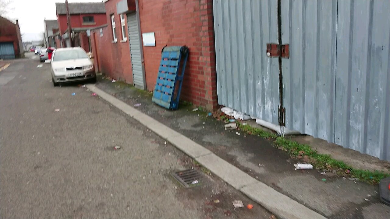 Islamic wedding in trash and Romanian style slum: Bolton UK