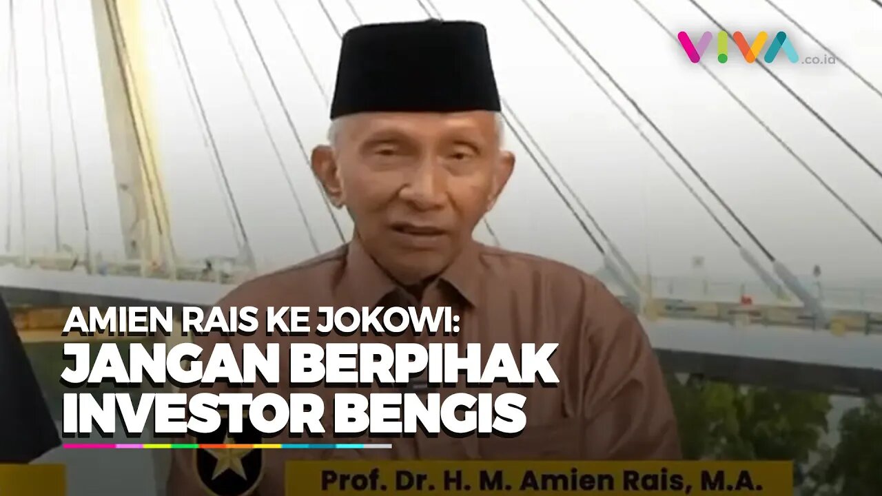 Pesan Mencekik Amien Rais untuk Jokowi Soal Pulau Rempang