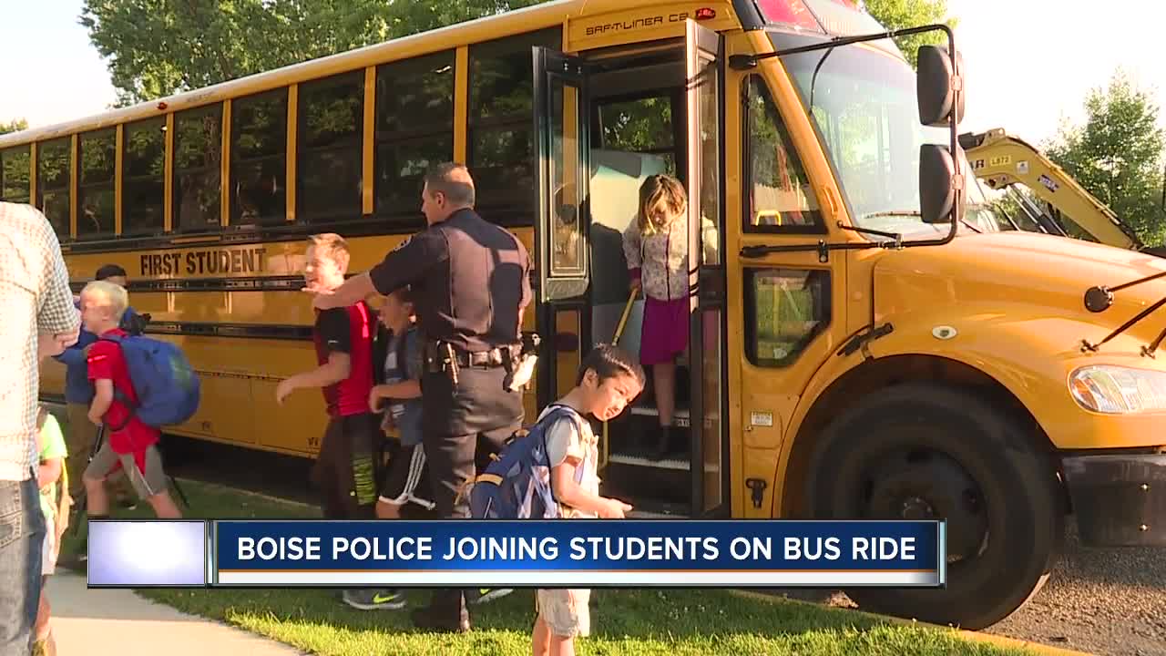 Boise Police joining students for school bus ride-along