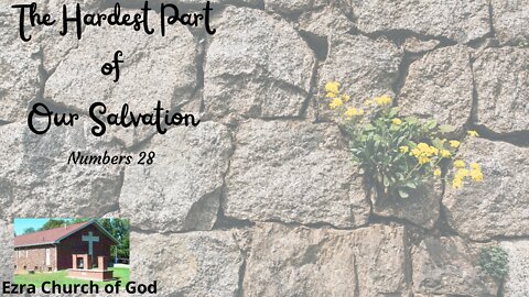 The Hardest Part of Our Salvation - Numbers 28