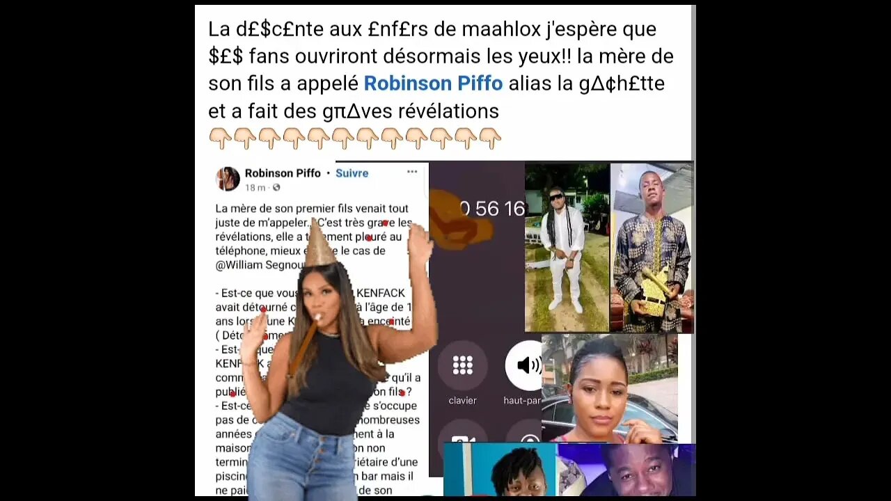 La descente aux enfers d maahlox j'espère qe fans ouvriront yeux! la mère de son fils Robinson Piffo