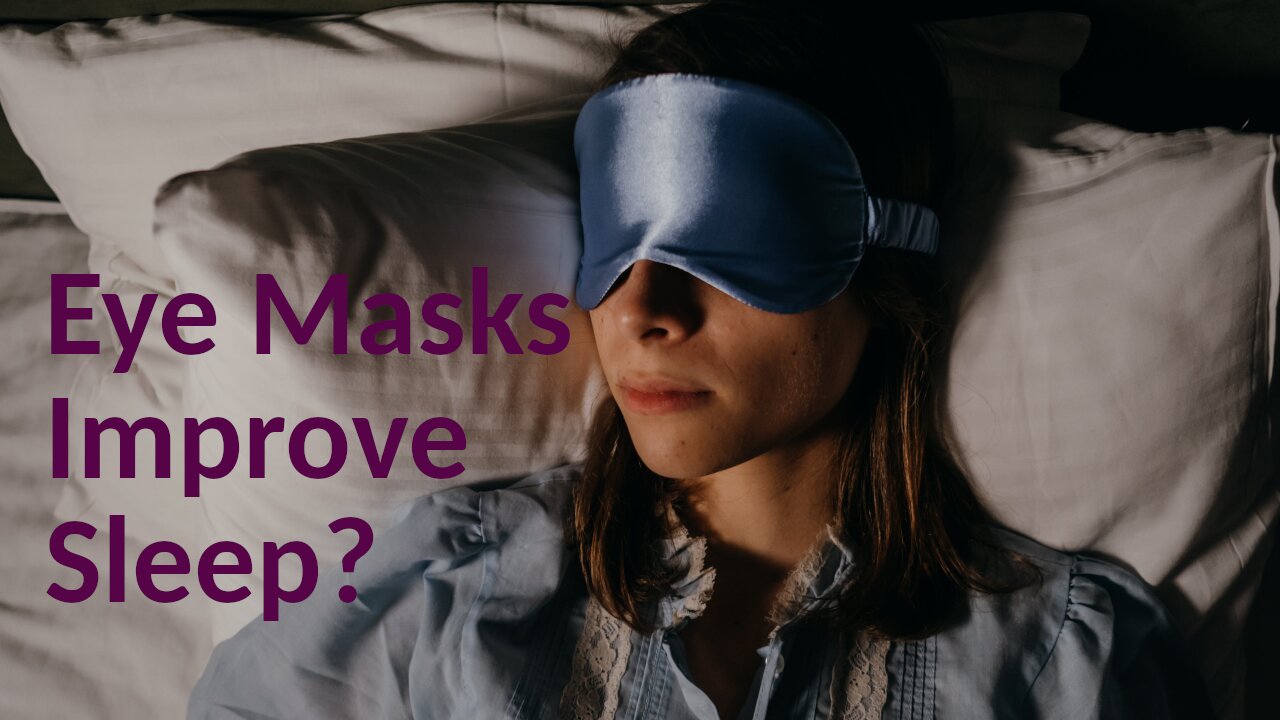 Eye Masks: The Secret Weapon for Post-Surgery Pain Relief and Sleep? #eyemask #sleep #sleeping