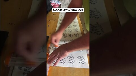 Stamping paper to wrap soap #lifeisshortusethegoodsoap #warmandfuzzysoapery #soap #asmr