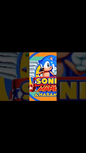 Sonic and Harambe Mania #shorts #sonicthehedgehog #sonicmania #harambee #videogames #viral