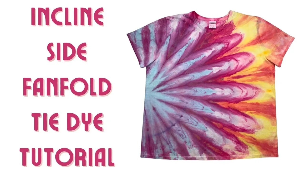 Tie-Dye Designs: Fantastic Side Fanfold Incline Dye Over Ice (DOI) Method