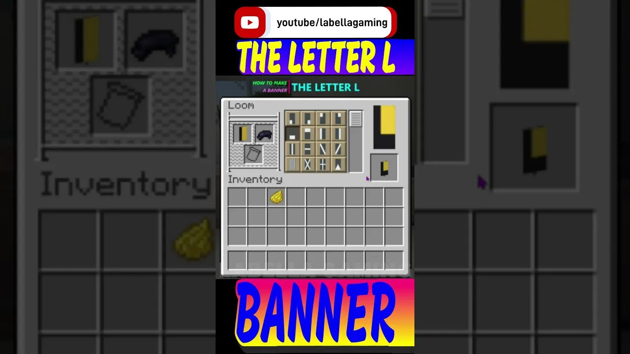 How To Make The Letter L Banner | Minecraft