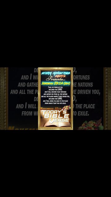 11.13.2022 | STORM MINISTRIES | Daily Bible Verse | Jeremiah 29:14 (ESV) | #shorts