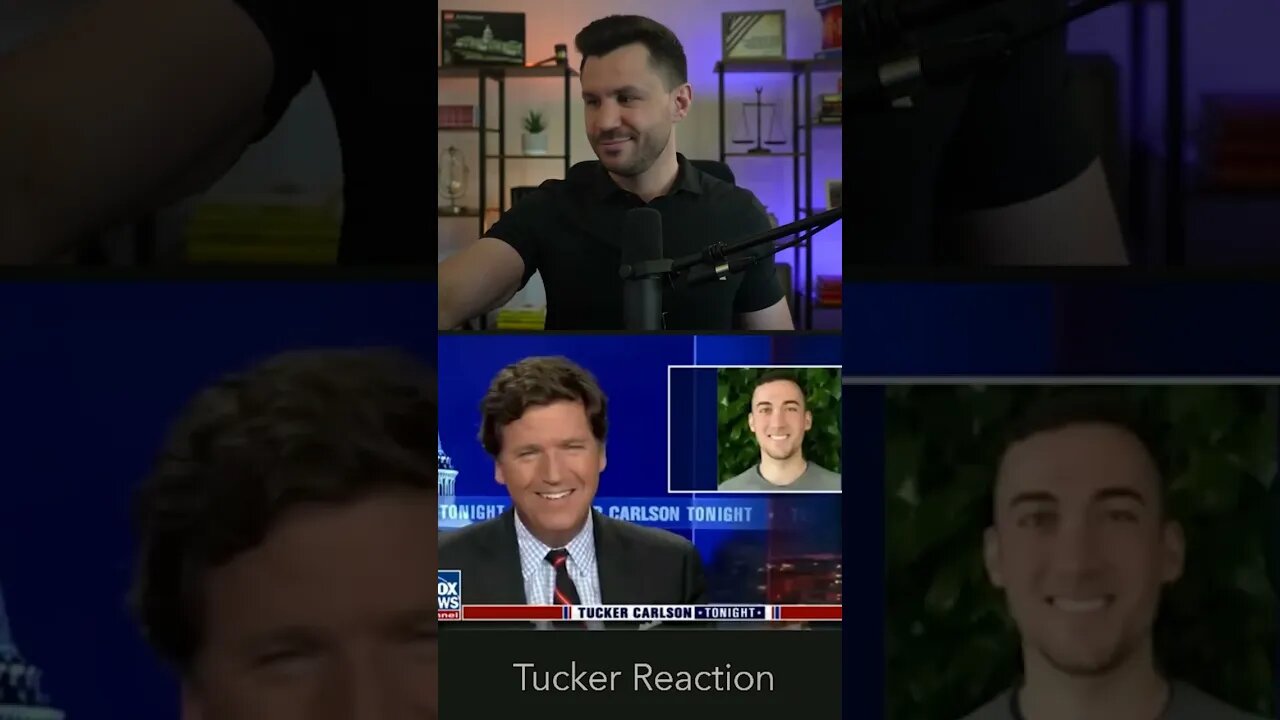 Tucker's Reaction When He Got the J6 Videos #shorts