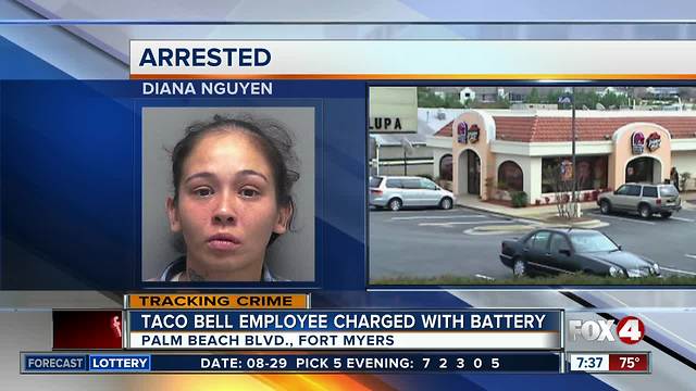 Taco Bell employee charged with battery