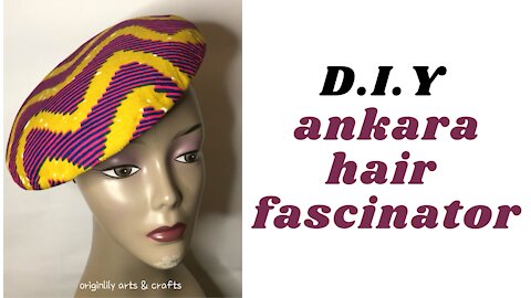 DIY Ankara hair fascinator