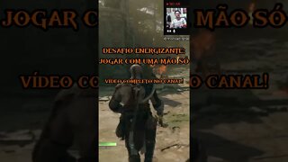 God Of War Ragnarok jogando COM UMA MÃO SÓ