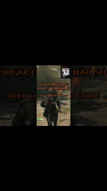 God Of War Ragnarok jogando COM UMA MÃO SÓ