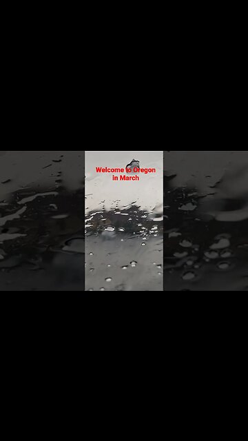 Welcome to Oregon #rain #hailstorm