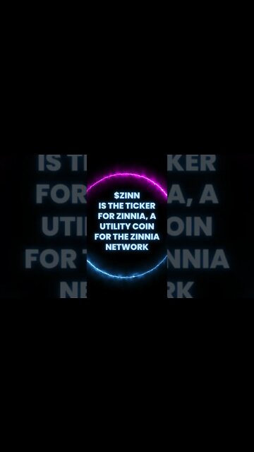 What is $ZINN? The utility coin for the Zinnia Network.FAQ