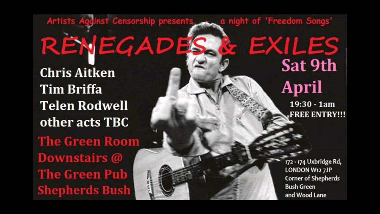 RENEGADES AND EXILES LIVE MUSIC NIGHT!