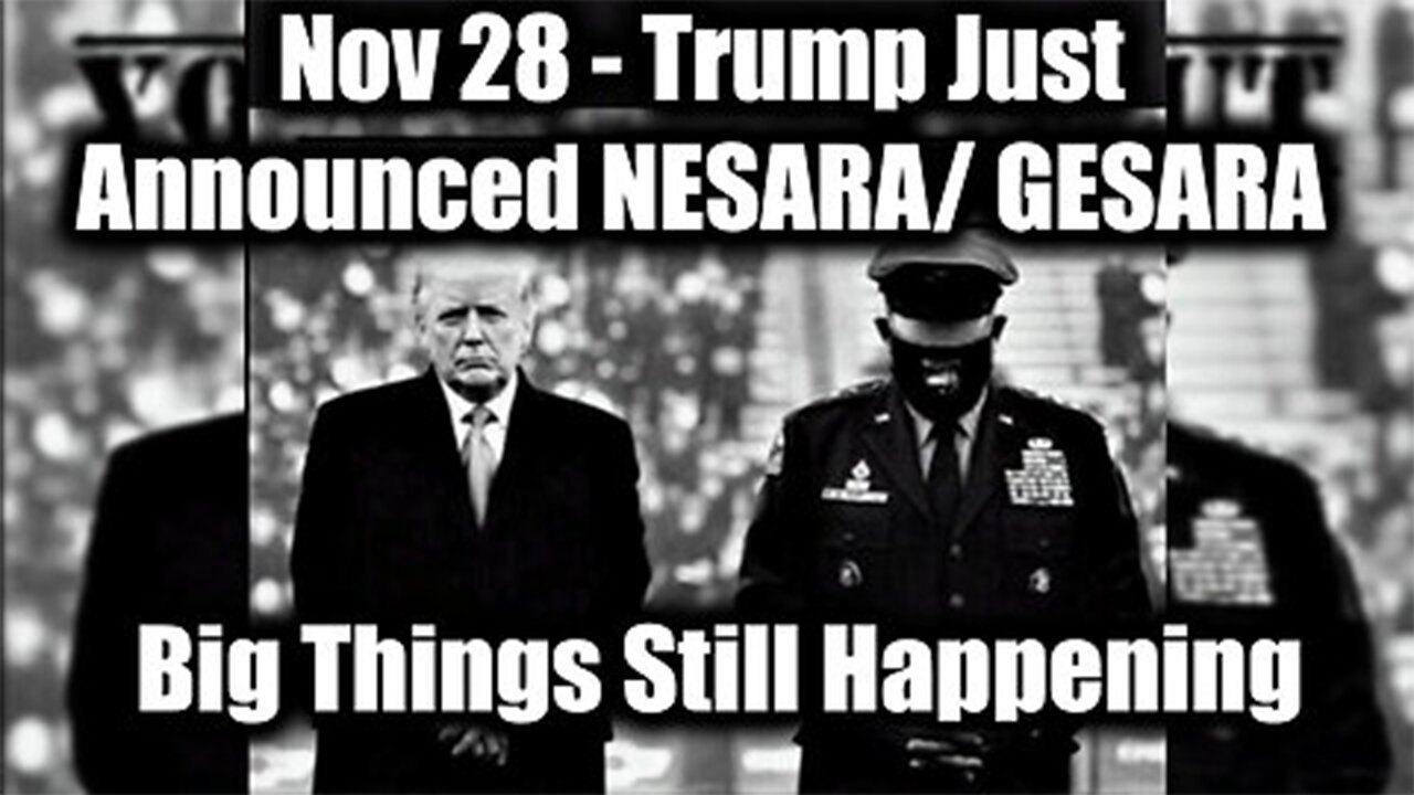 Trump Just Announced NESARA/ GESARA - Big Things Still Happening;;