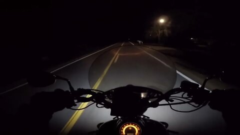 Biker Cut off at Night