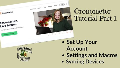 Cronometer Tutorial Part 1 | How to Set Up Cronometer and Set Your Macros