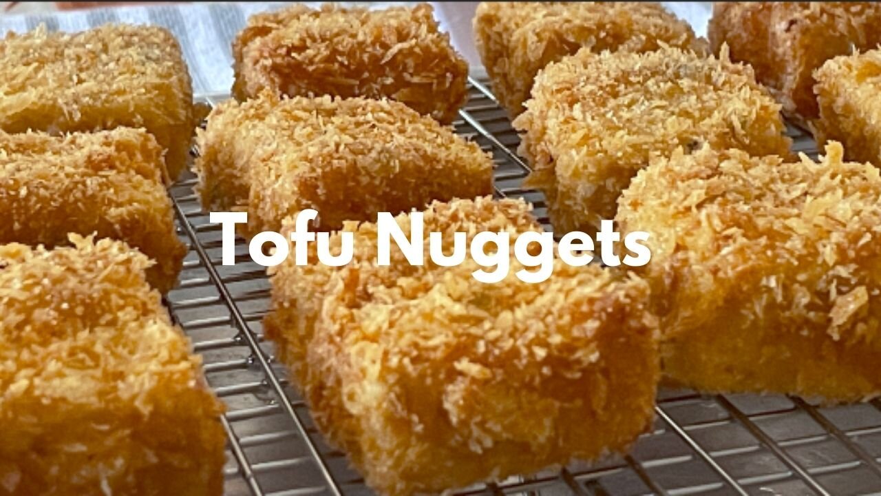 How to make Vegetarian Tofu Nuggets/Chicken Nugget Without Chicken/Finger food如何做麥克雞塊但沒雞肉/素食豆腐雞塊