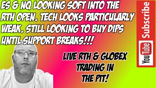 ES & NQ RTH Futures Live Stream - The Pit Futures Trading