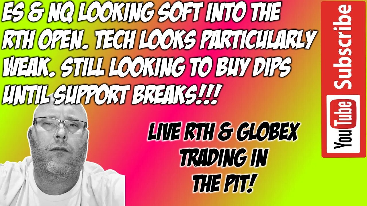 ES & NQ RTH Futures Live Stream - The Pit Futures Trading