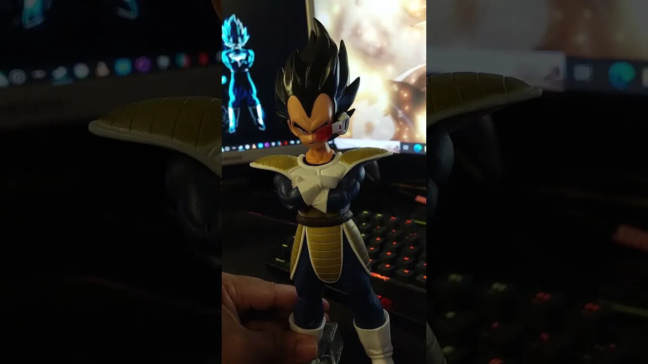 New Action figure Vegeta #pcgamer #bandai #ps5 #xbox #setupgamer #viral #dragonball #vegeta #goku