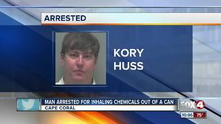 Man arrested for inhaling chemicals in Cape Coral