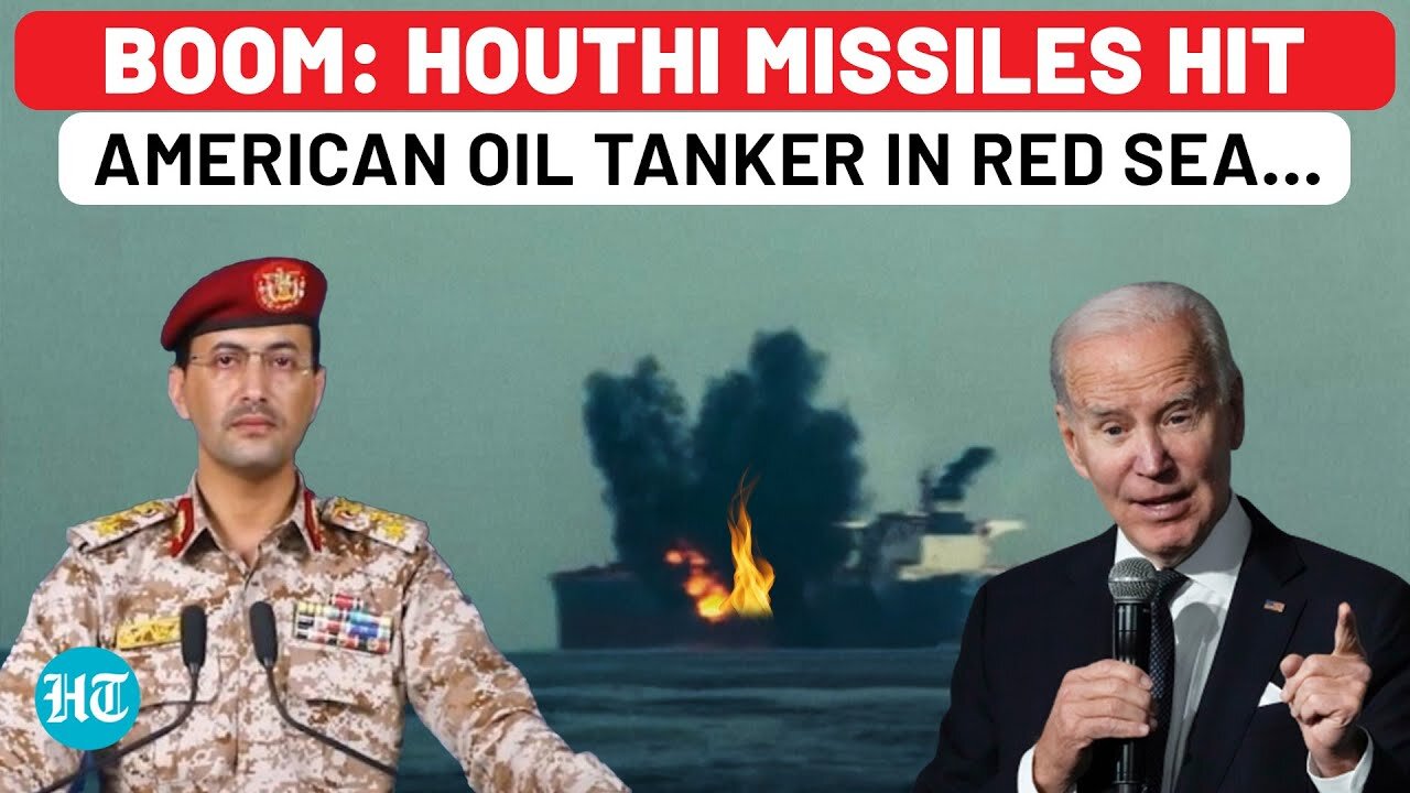 Houthis Up The Ante, Fire 11 Ballistic Missiles & Two Drones At American Oil Tanker In Red _ Gaza