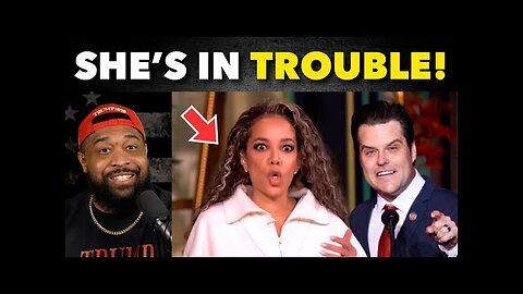 Sunny Hostin INSTANTLY REGRETS Defaming Matt Gaetz, FORCED TO APOLOGIZE