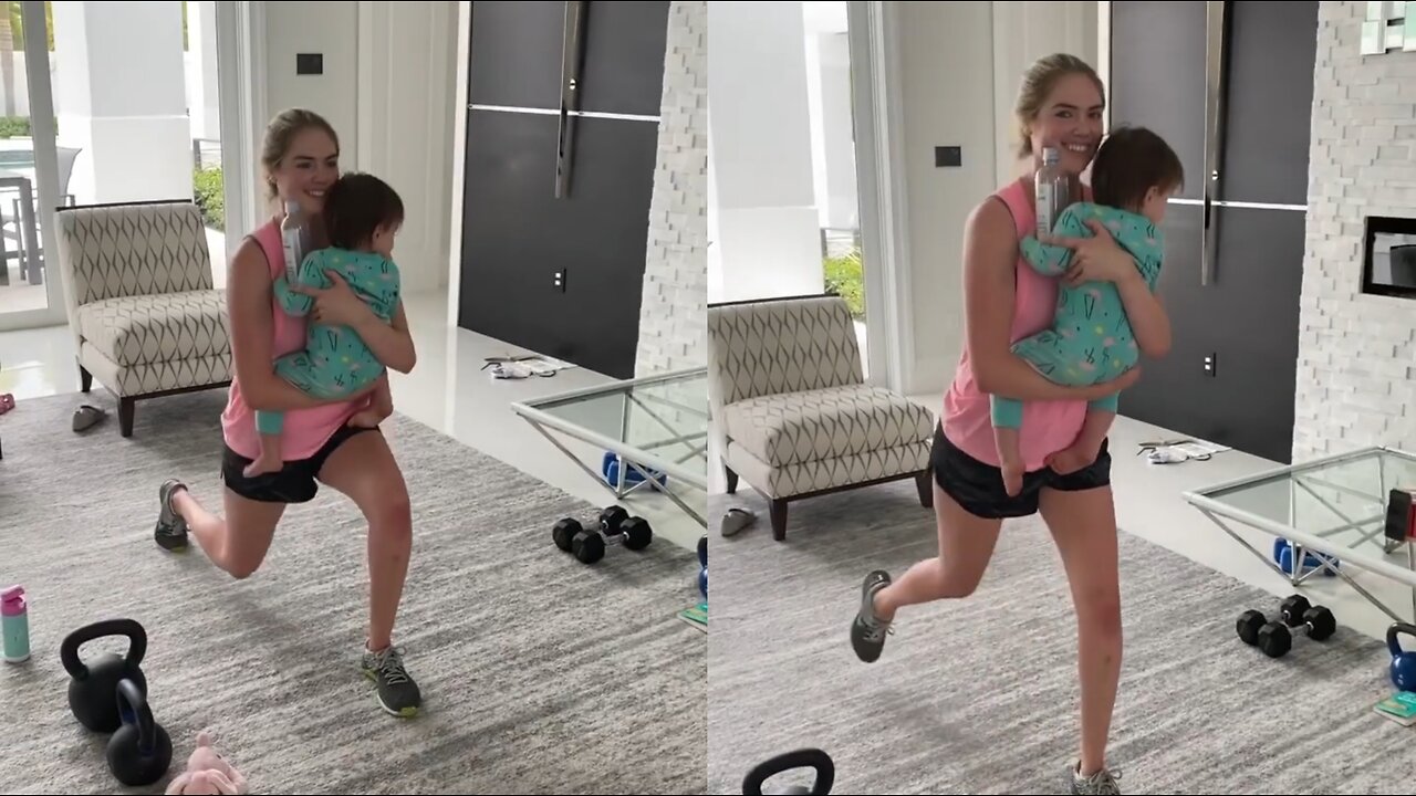 Kate Upton Shares How Her Baby Girl Enhances Her Workouts! | Fitness Inspiration