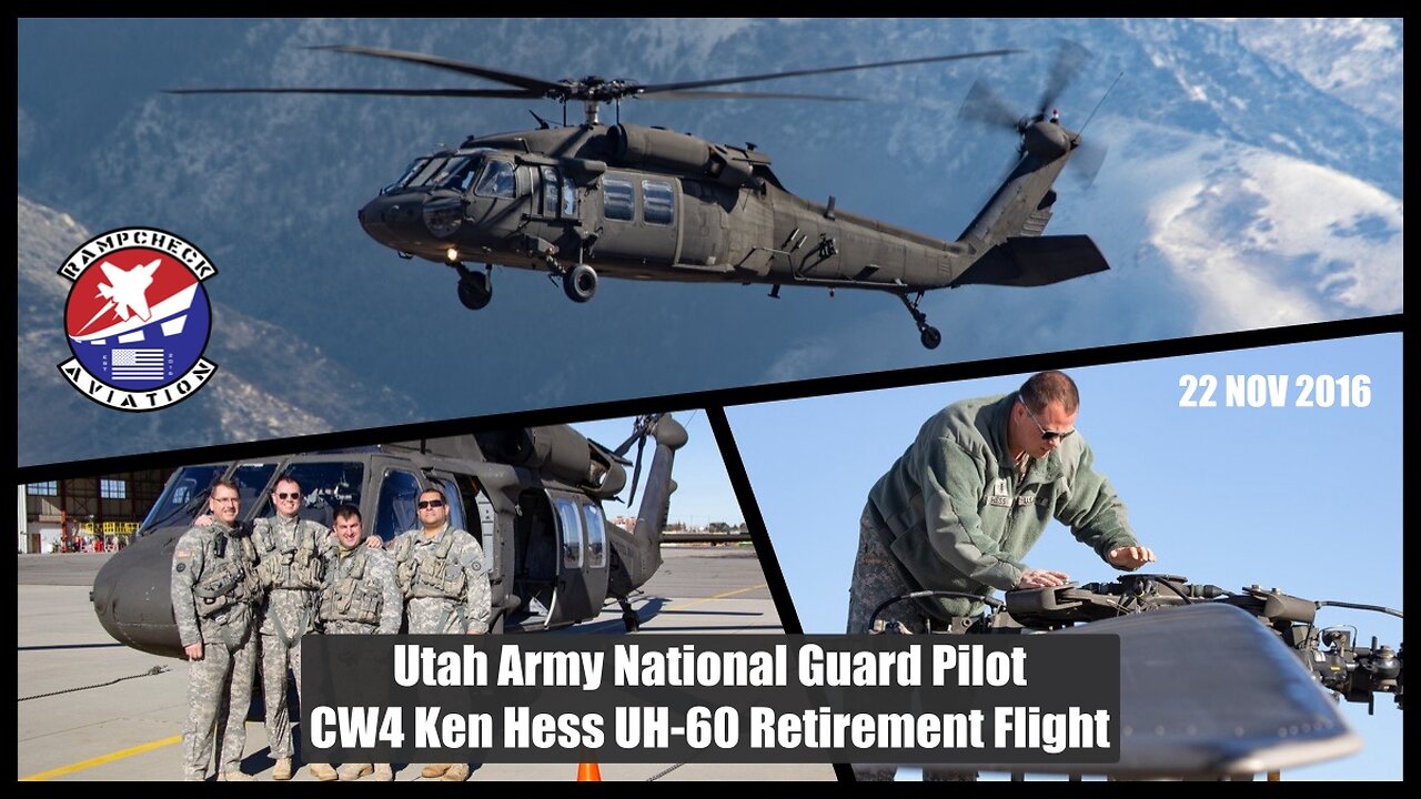 Utah Army National Guard UH-60 Black Hawk Pilot CW4 Ken Hess Retirement Flight Coverage (From 2016)