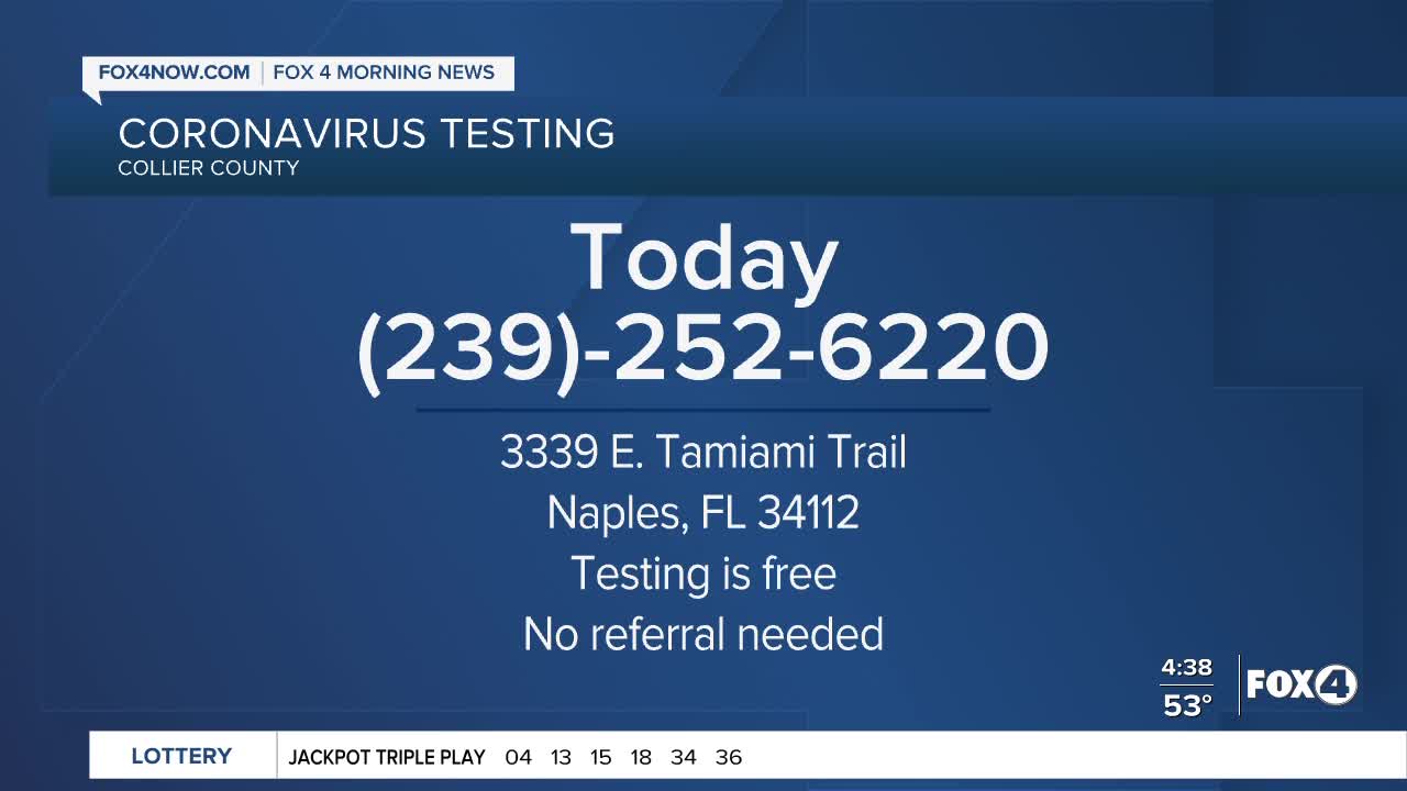 Coronavirus testing in Collier County