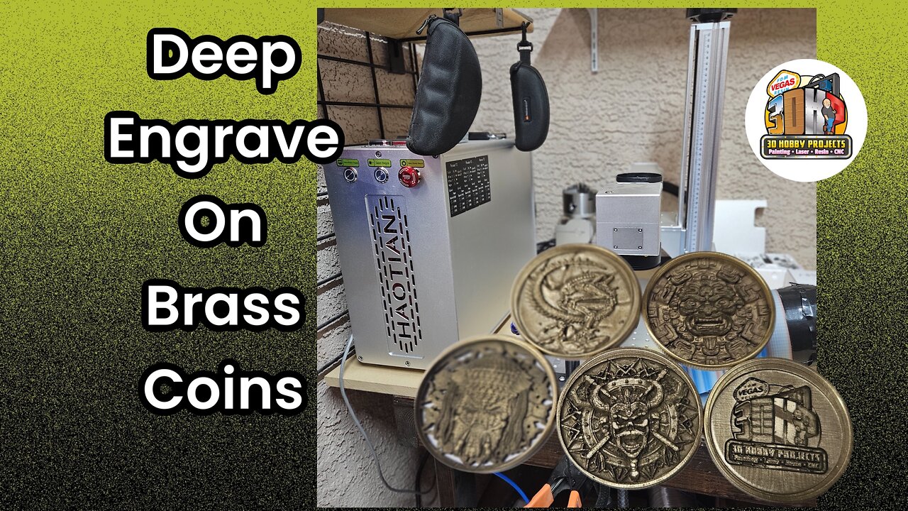 Fiber Laser Brass Coins