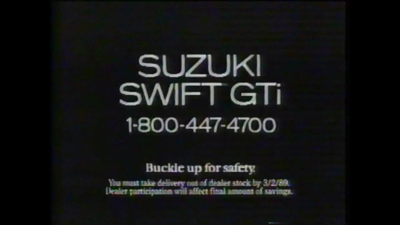 SUZUKI - SWIFT GTI (1989) [#thriftrips #VHSRIP #theVHSinspector]